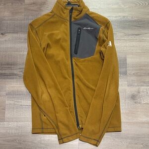 Eddie Bauer First Ascent Men's Tan Performance Zip up